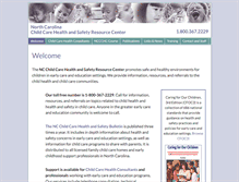Tablet Screenshot of healthychildcarenc.org
